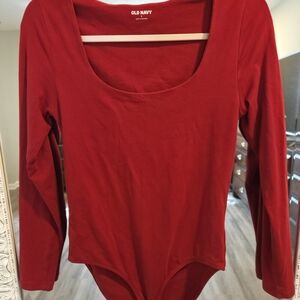 Old Navy Women's Rich Red Bodysuit